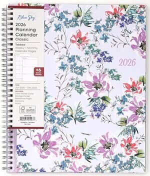 Blue Sky 2026 Weekly and Monthly Calendar Planner w/ Laminated Tabs, Laila